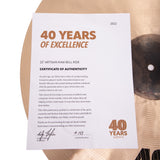 Sabian 40th Anniversary Artisan 22-Inch Raw Bell Ride Cymbal - #143 WEIGHT - 3324G