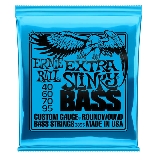 Ernie Ball 2835 Extra Slinky Nickel Wound Electric Bass Guitar Strings - .040-.095