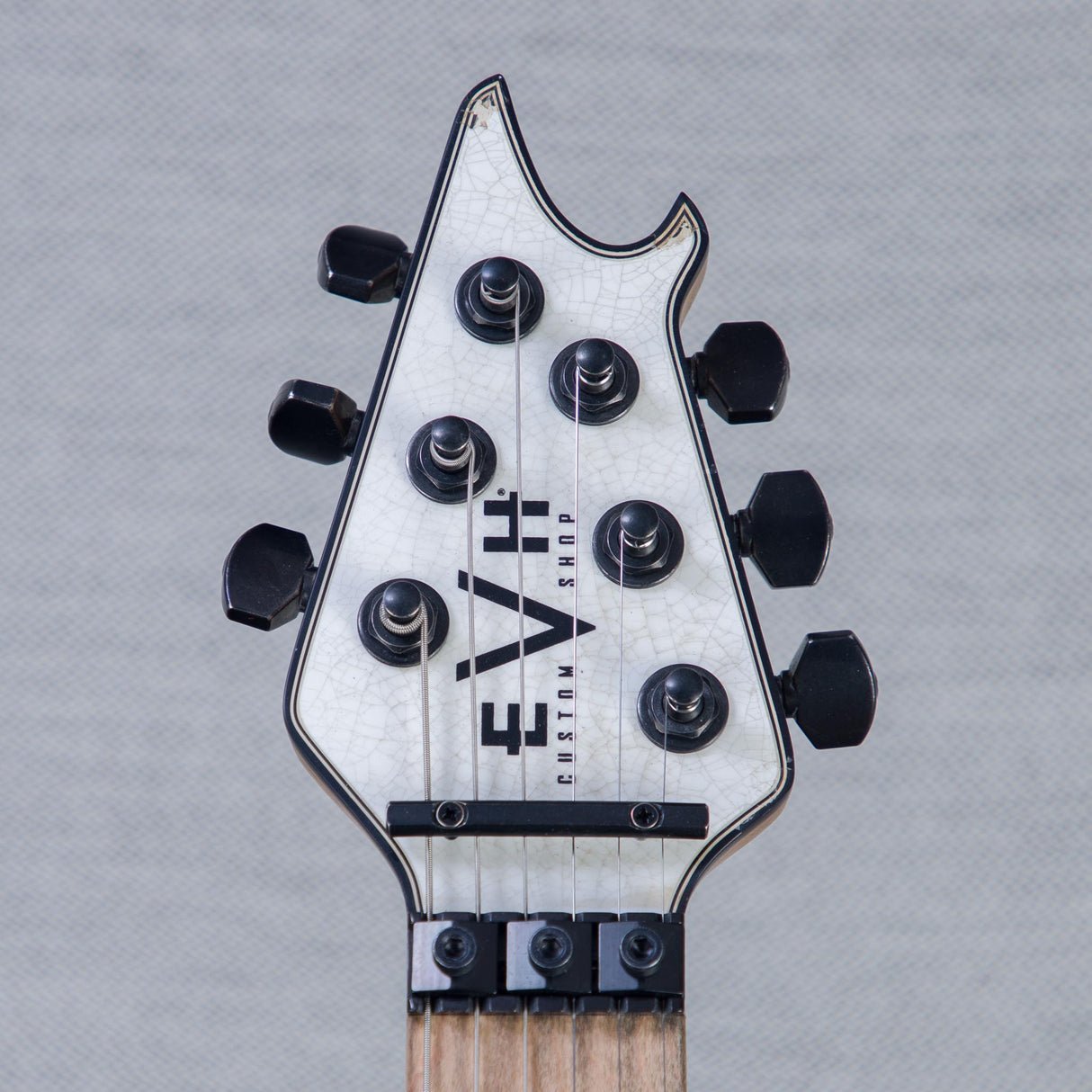 EVH Custom Shop Special Edition Wolfgang Stripes Electric Guitar - White/Black Stripes - #WG17610A