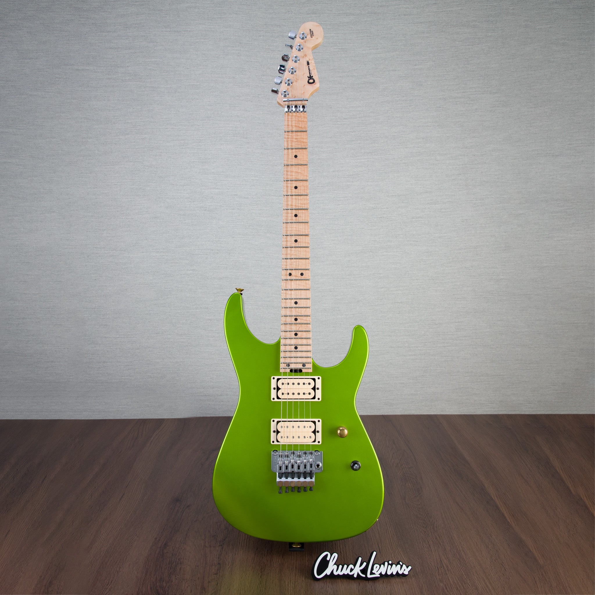 Charvel Masterbuilt Dinky 2H Electric Guitar - Lime Green Metallic