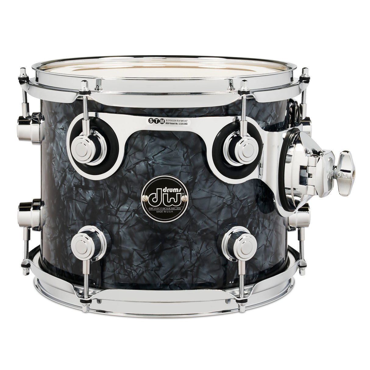Drum Workshop 10" x 8" Performance Series Rack Tom - Black Diamond