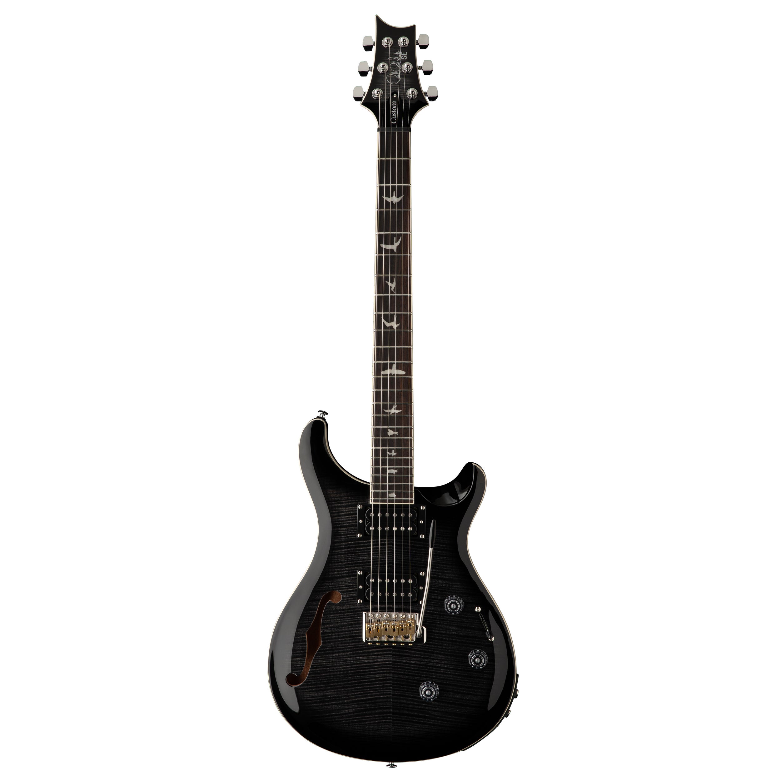 PRS SE Custom 24 Semi-Hollow Piezo Electric Guitar - Charcoal