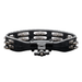 Meinl Mountable Molded ABS Tambourine, Black - Stainless Steel Jingles