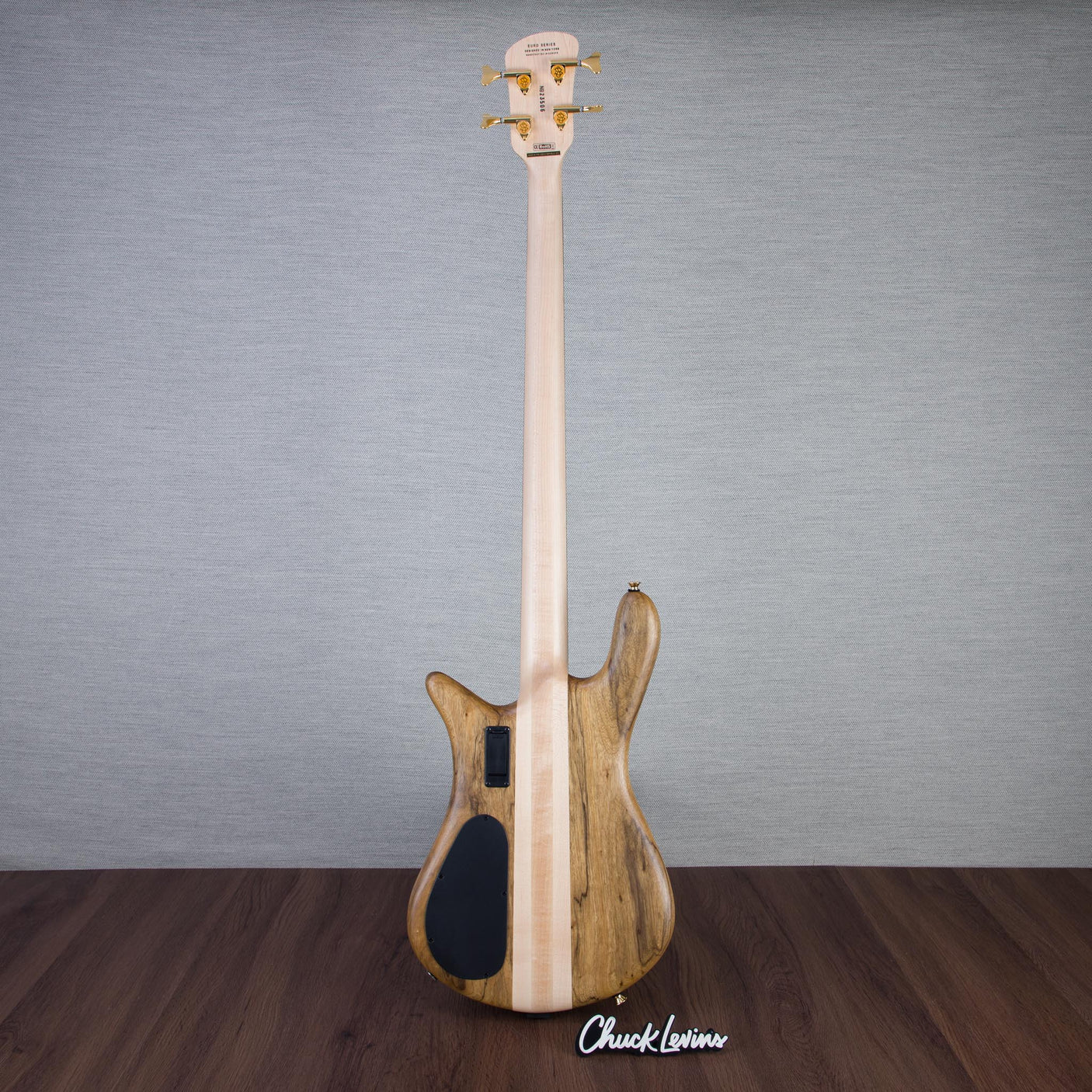 Spector Euro 4 LT Solid Korina Wings Electric Bass Guitar - Natural Satin - CHUCKSCLUSIVE - #NB23506