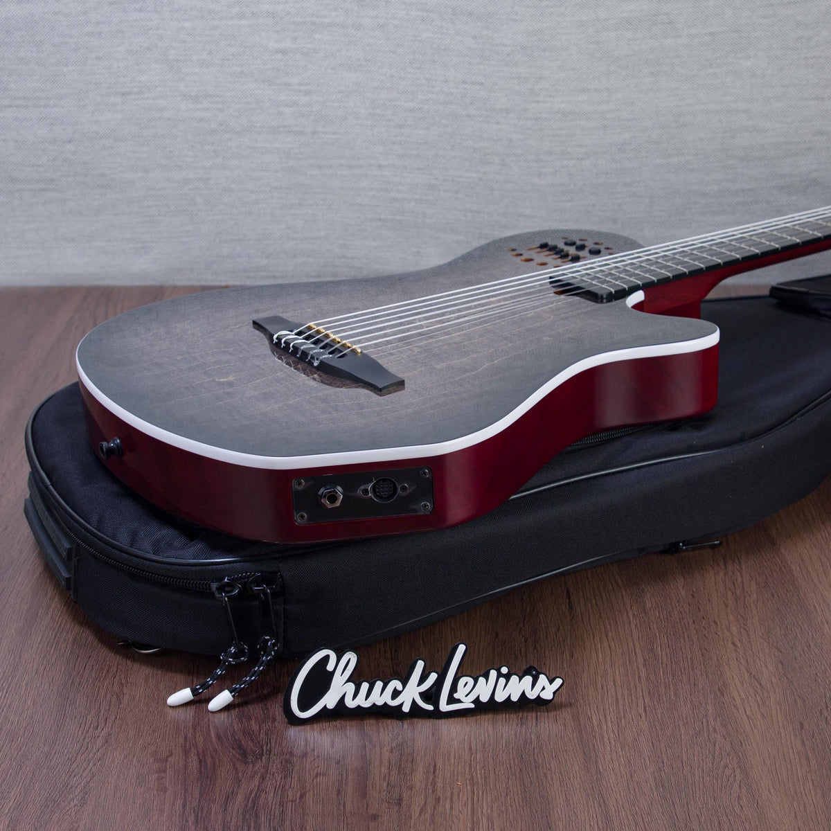 Godin MultiAc Grand Concert SA Nylon String Acoustic-Electric Guitar - Trans Black - CHUCKSCLUSIVE - #26317985