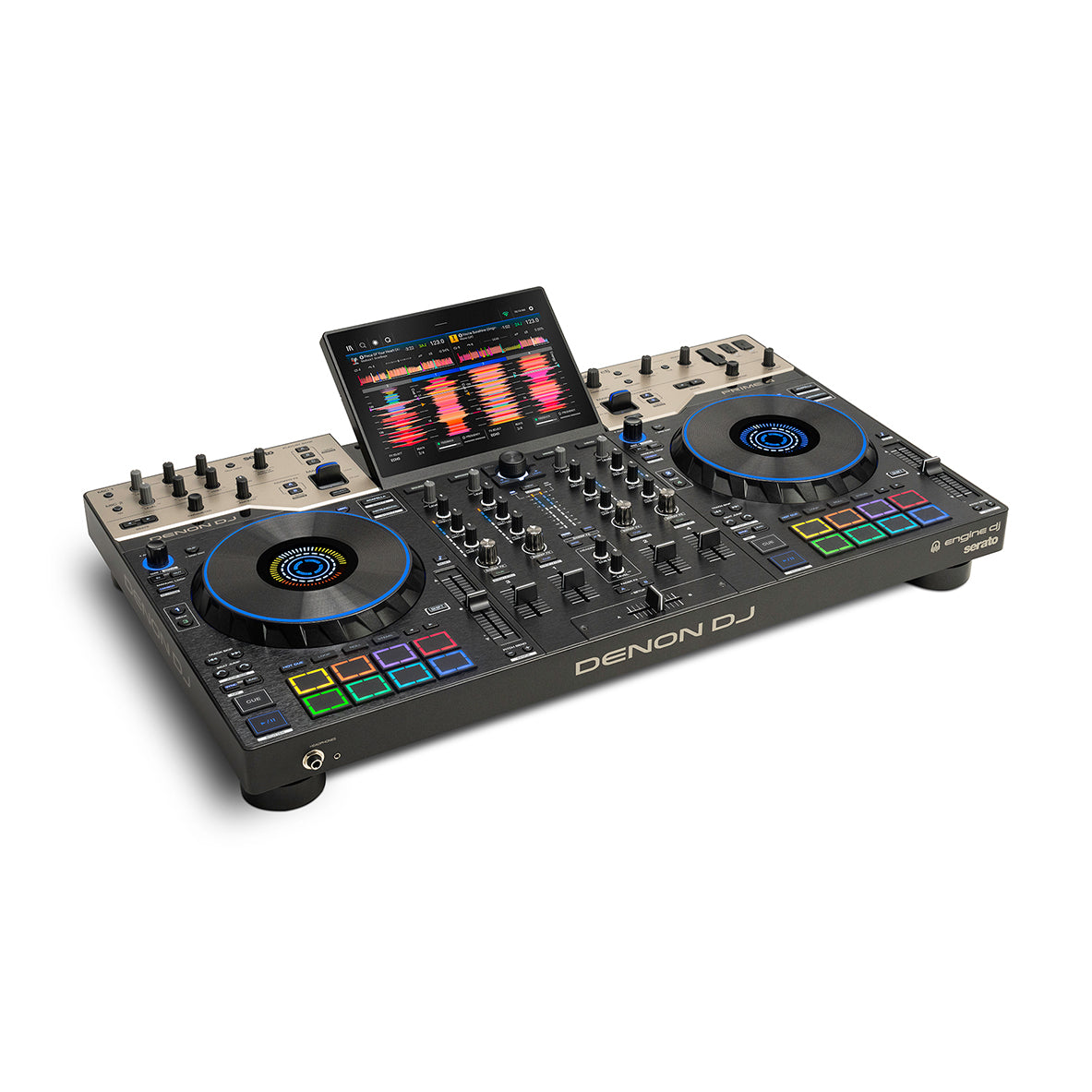 Denon DJ PRIME 4 G2 4-Channel Standalone DJ System with Built-in FX, Lighting Output, and Stems