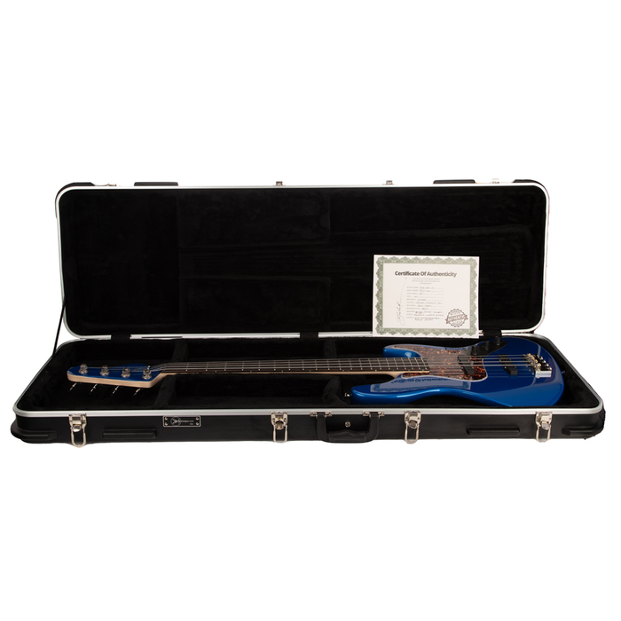 Brubaker JXB-4 Standard Bass Guitar - Blue Metallic - New