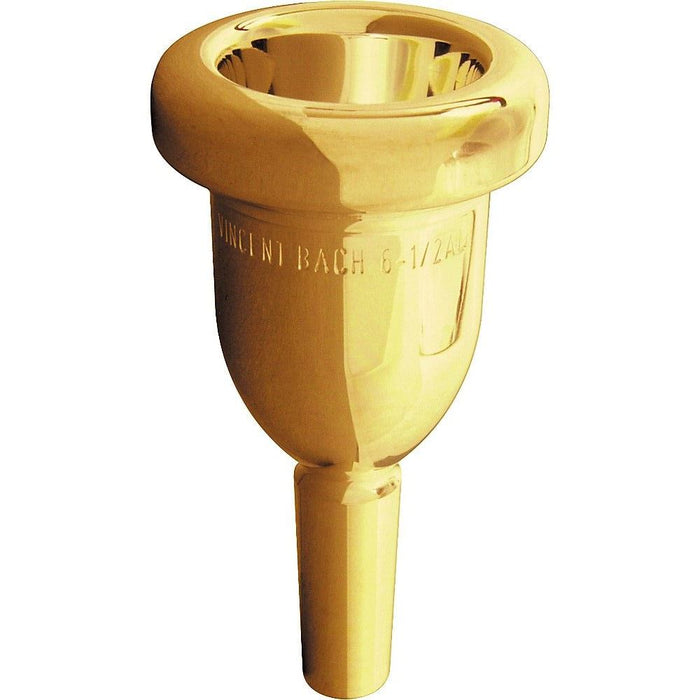 Bach 3416HAGP Large Shank Tenor & Bass Trombone Mouthpiece - 6 1/2A, Gold-Plated