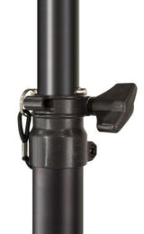 Ultimate Support TS-70B Aluminum Tripod Speaker Stand With Safe And Secure Locking Pin And 150 lb Load Capacity - Black