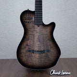 Godin MultiAc Grand Concert SA Nylon String Acoustic-Electric Guitar - Trans Black - CHUCKSCLUSIVE - #24311170