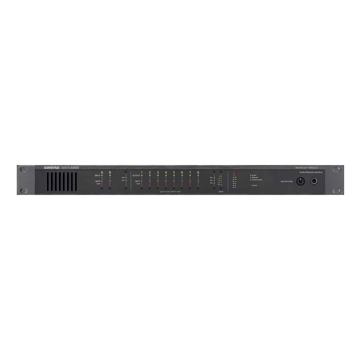 Shure MXWANI8 8-Channel Audio Network Interface – Chuck Levin's