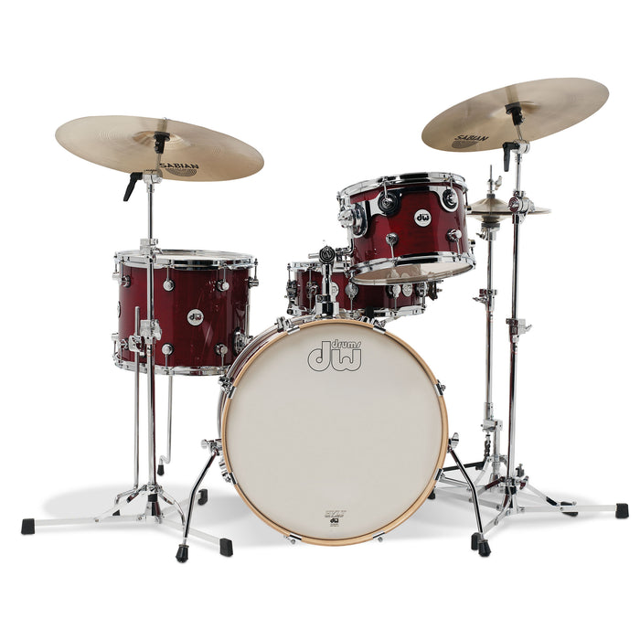 Drum Workshop Design Series Frequent Flyer 4-Piece Shell Pack - Cherry Stain - New,Cherry Stain