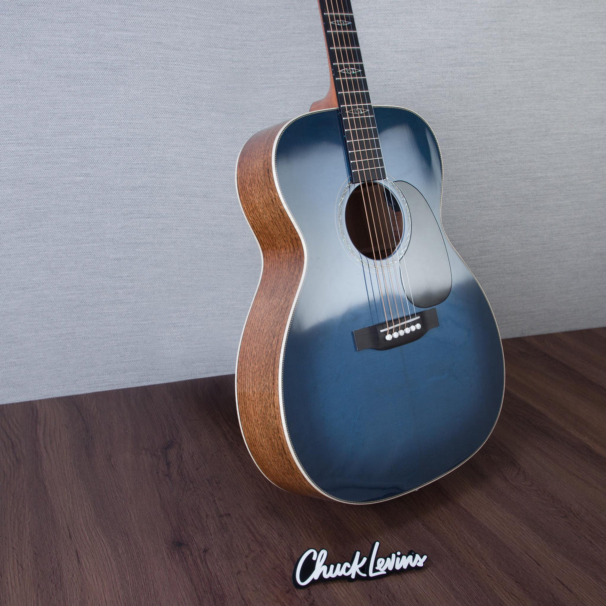 Martin Limited Edition CEO-11 M-14 Style Mahogany/European Spruce Fishman Aura VT Acoustic Electric Guitar - Horizons Blue Burst - #2929737