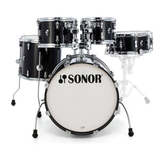 Sonor AQ2 Maple Stage Kit With 22 Inch Bass Drum - Transparent Black