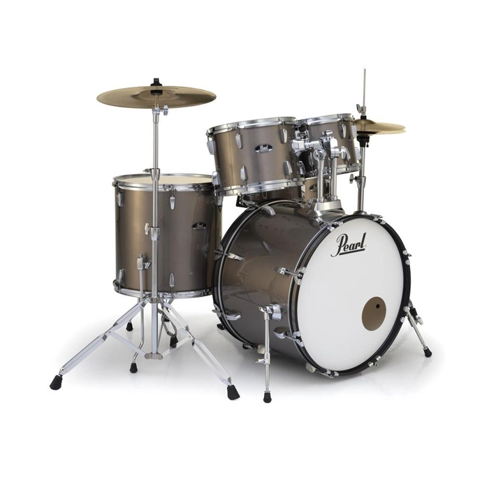 Pearl Roadshow RS525SC/C707 5-Piece Complete Drum Set with 22-Kick - New,Bronze Metallic