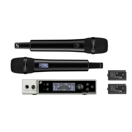 Sennheiser EW-DX 835-S SET Digital Wireless Dual Handheld Set - Q1-9 Band - Mint, Open Box
