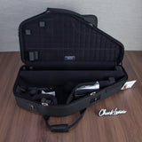 Marcus Bonna Double Case for Alto and Straight Soprano with Music Bag - Black