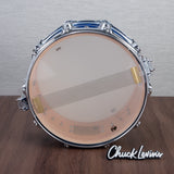DW 6.5 x 14-Inch Collector's Series SSC Maple Snare Drum - Blue Moonstone with Chrome Hardware