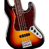 Fender American Professional Jazz Electric Bass Guitar, Rosewood Fingerboard - 3-Color Sunburst