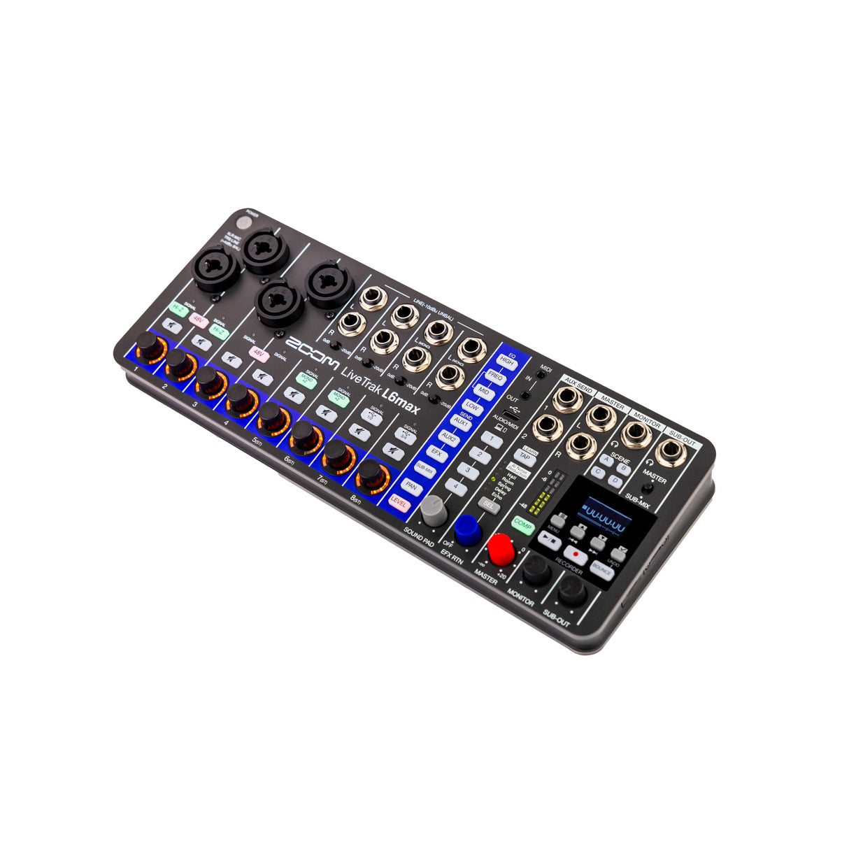 Zoom LiveTrak L6max 12-Channel Mixer and Recorder for Music, Streaming, and Podcasts