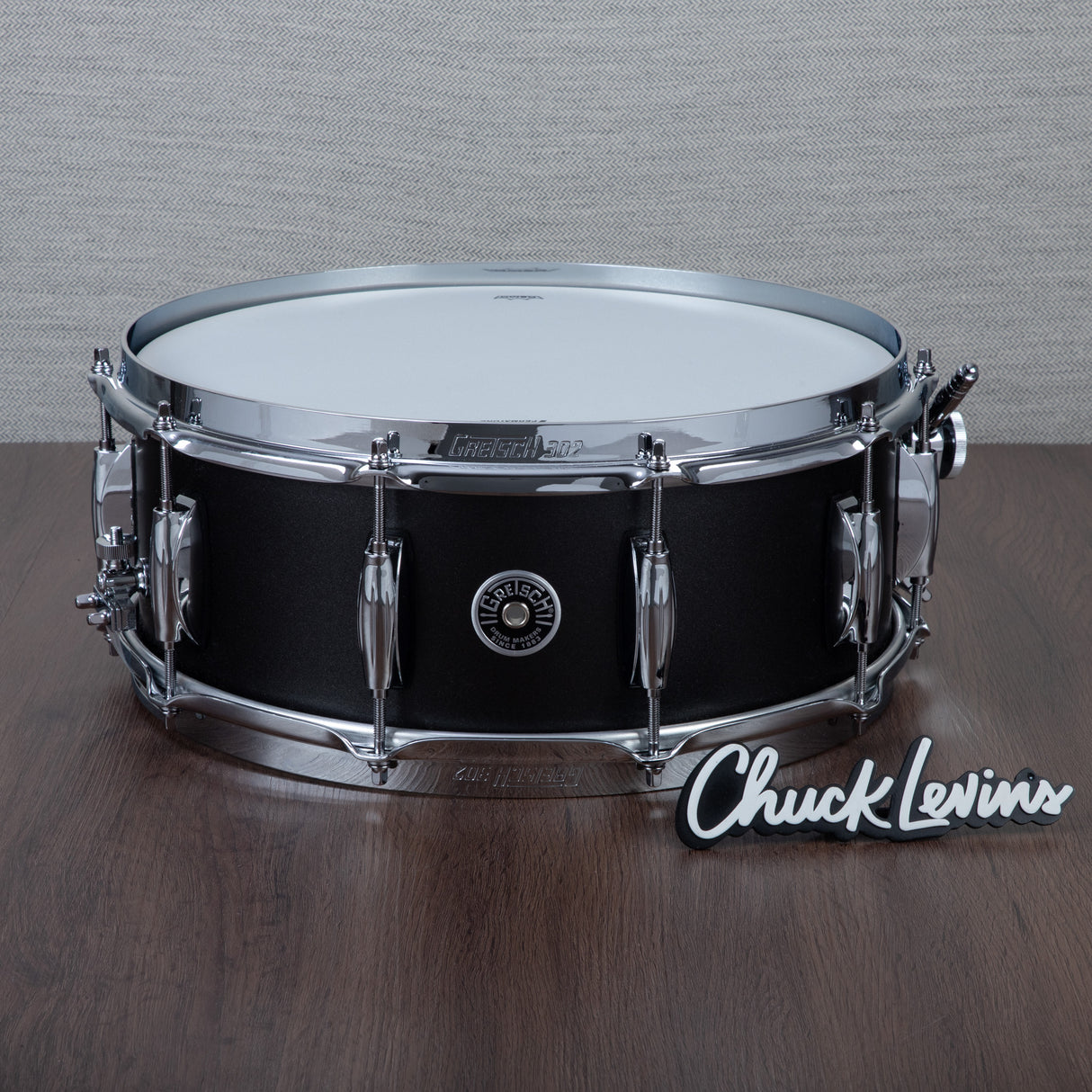 Gretsch 5.5 x 14-Inch Brooklyn Snare Drum - Satin Black Metallic