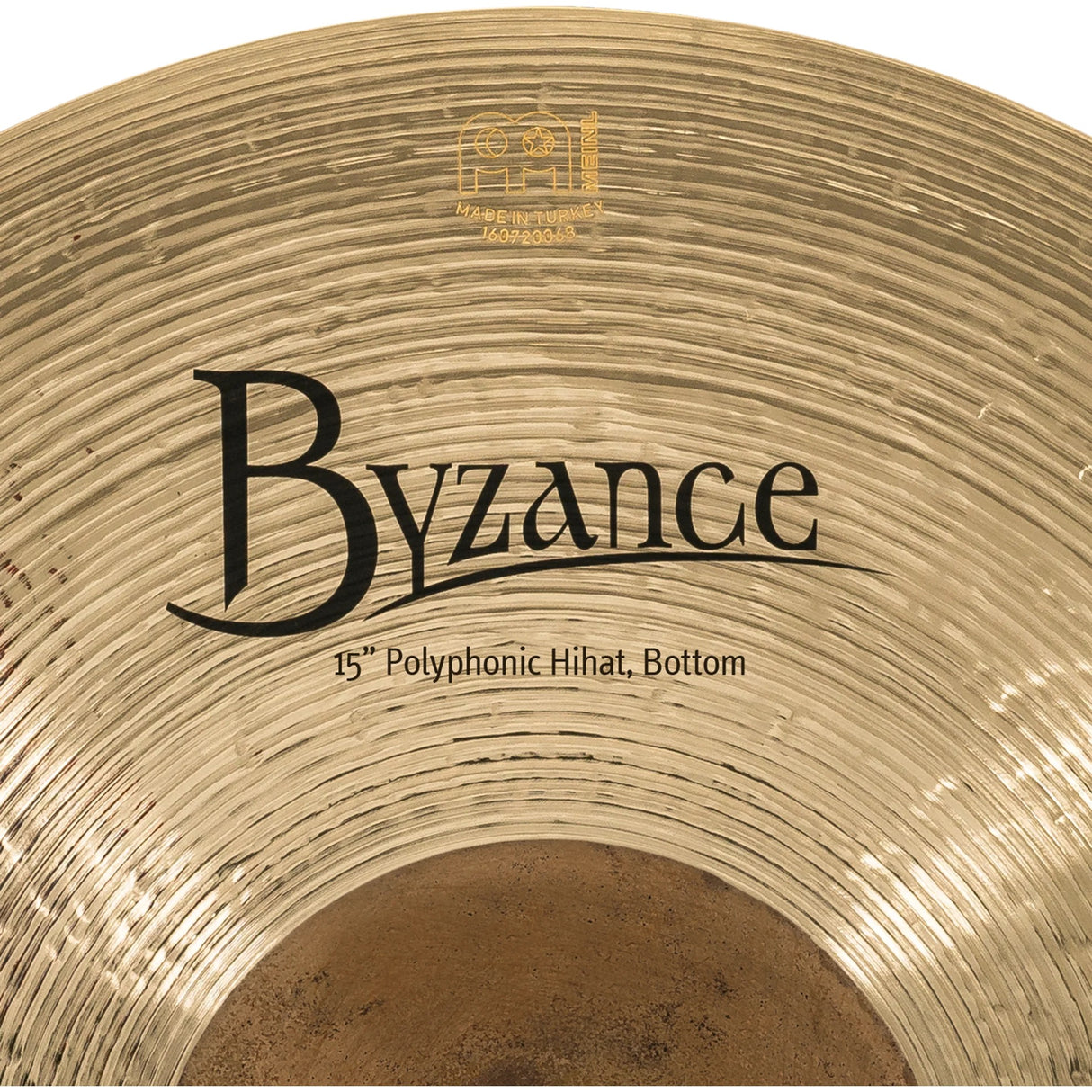 Meinl 15-Inch Byzance Brilliant Polyphonic Hi-Hat Cymbals
