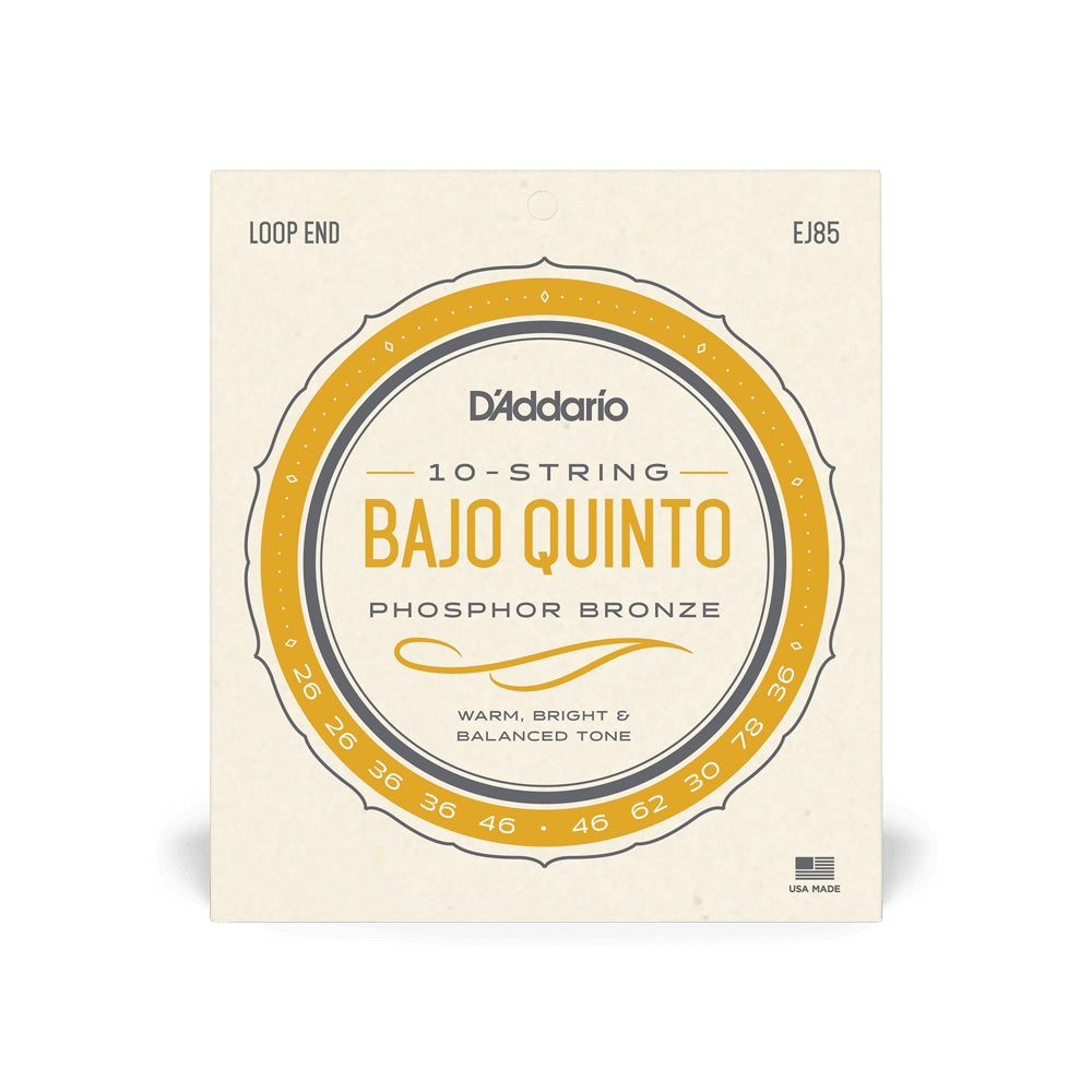D'Addario EJ85 Bajo Quinto 10 String Set