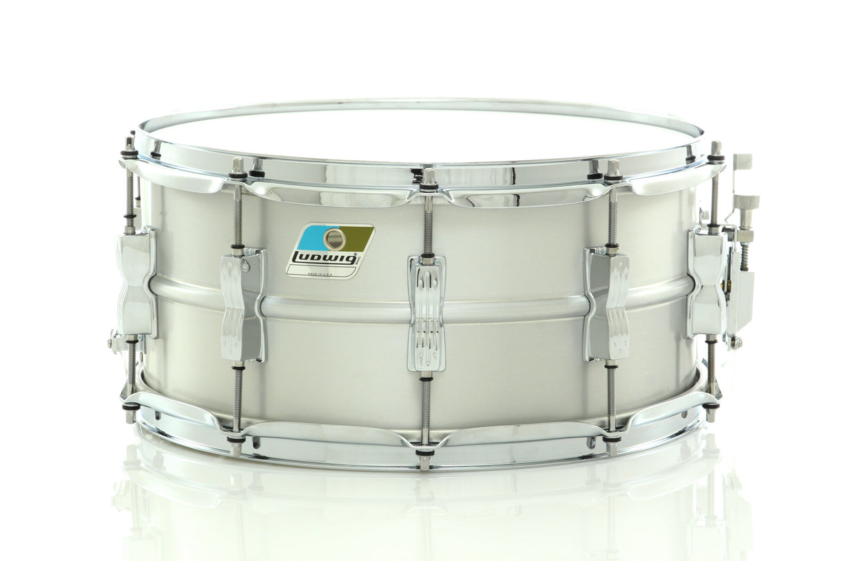 Ludwig 14" x 6.5" Acrolite Snare Drum Brushed Aluminum Finish With Chrome Hardware - Preorder