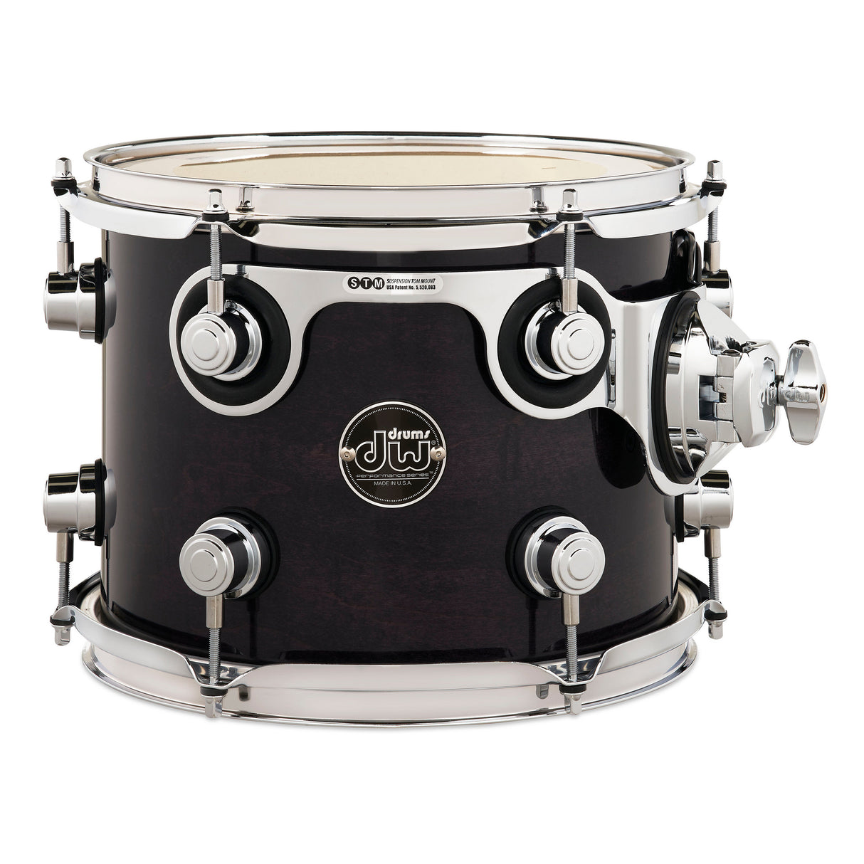 Drum Workshop 10 x 8-Inch Performance Series Rack Tom - Ebony Stain