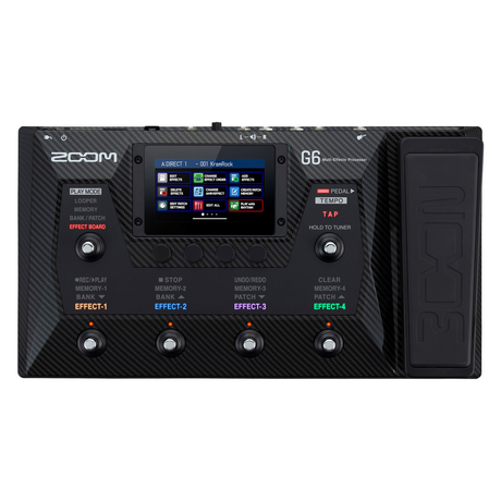 Zoom G6 Guitar Multi-Effects Processor - Mint, Open Box