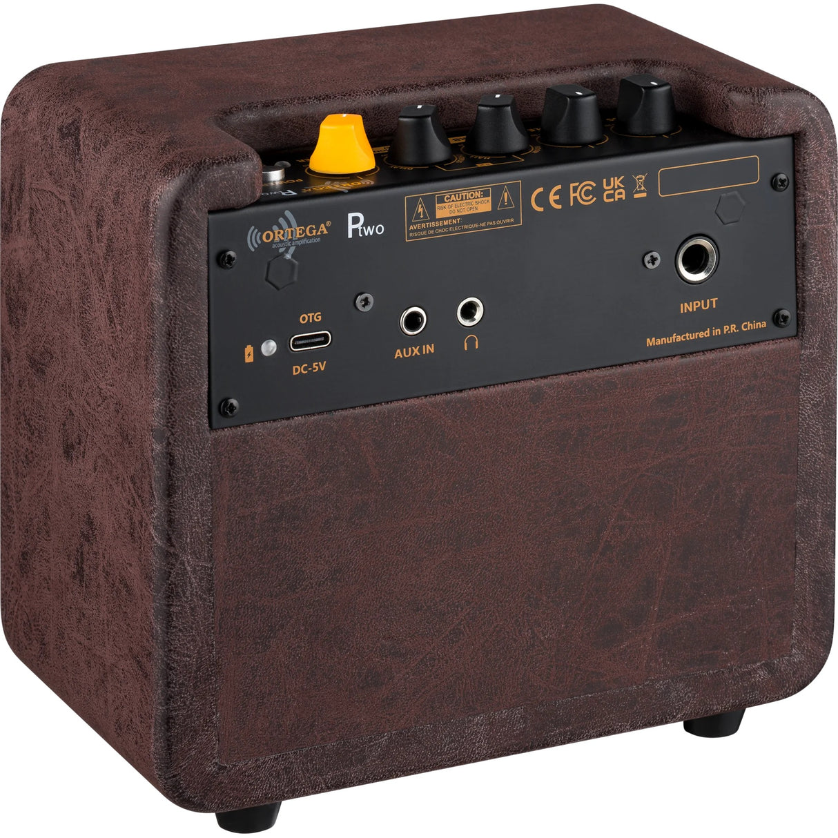 Ortega PTWO-BU 12-Watt Bluetooth Pocket Acoustic Guitar Combo Amplifier