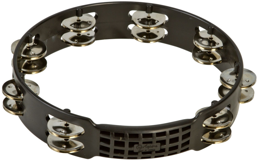 LP LPA190 Aspire 10" Plastic Tambourine, Black
