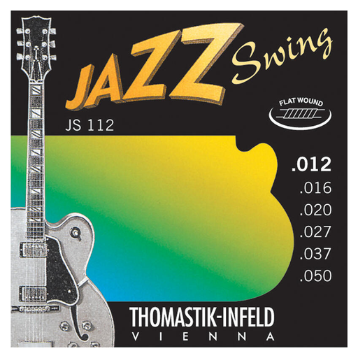 Thomastik-Infeld Jazz Swing Series Flat-Wound Electric Guitar Strings - JS112 Medium Light, .012-.050