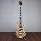 Spector Euro 4 LT Solid Korina Wings Electric Bass Guitar - Natural Satin - CHUCKSCLUSIVE - #NB23506