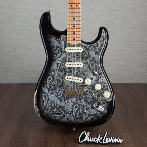 Fender Custom Shop 68' Stratocaster Electric Guitar - Black Paisley - #CZ565613