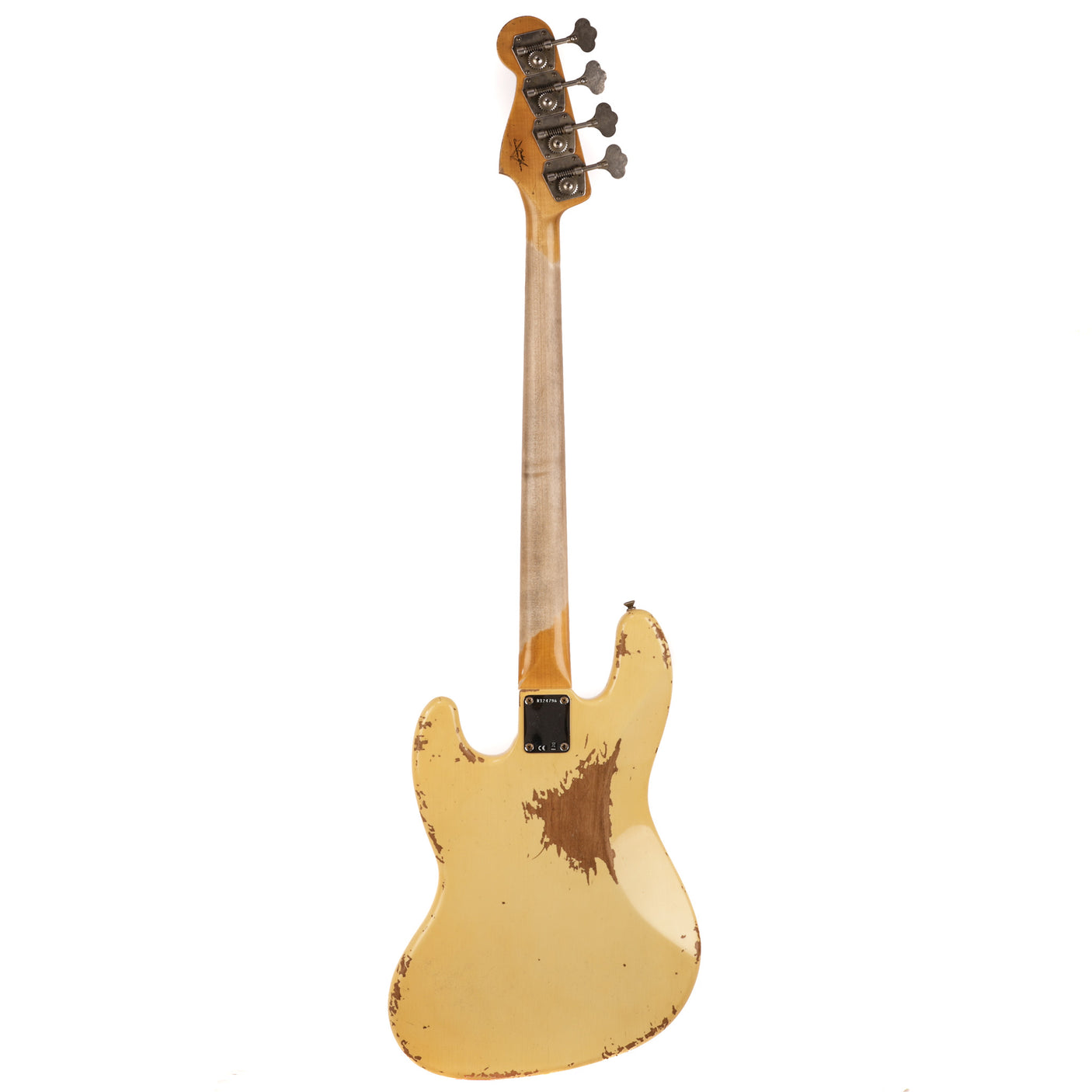 Fender Custom Shop 1961 Jazz Bass, Ash Heavy Relic - Aged Vintage White - CHUCKSCLUSIVE - #R124796