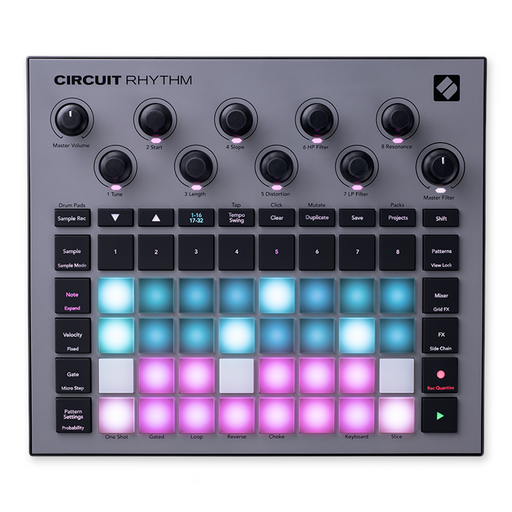 Novation Circuit Rhythm Groovebox and Standalone Sampler - Mint, Open Box