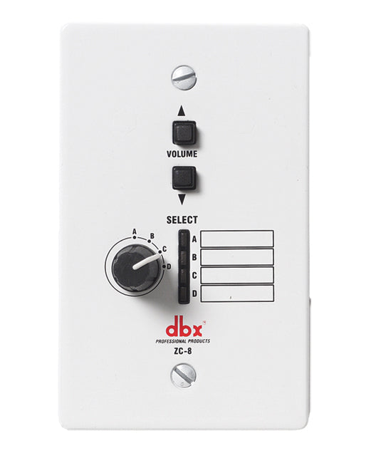DBX Professional ZC-8 ZonePRO Source Selection And Volume Controller - New