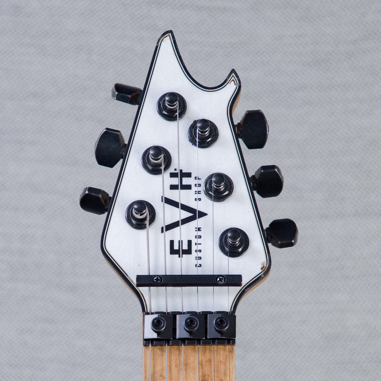 EVH Custom Shop Special Edition Wolfgang Stripes Electric Guitar - White/Black Stripes - #WG17574A