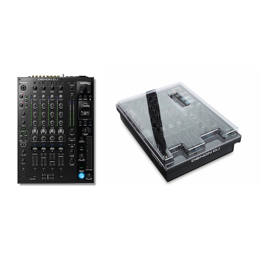 Denon DJ X1850 Prime 4-Channel Mixer Bundle with Decksaver