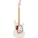 Squier Hello Kitty Stratocaster Electric Guitar - White