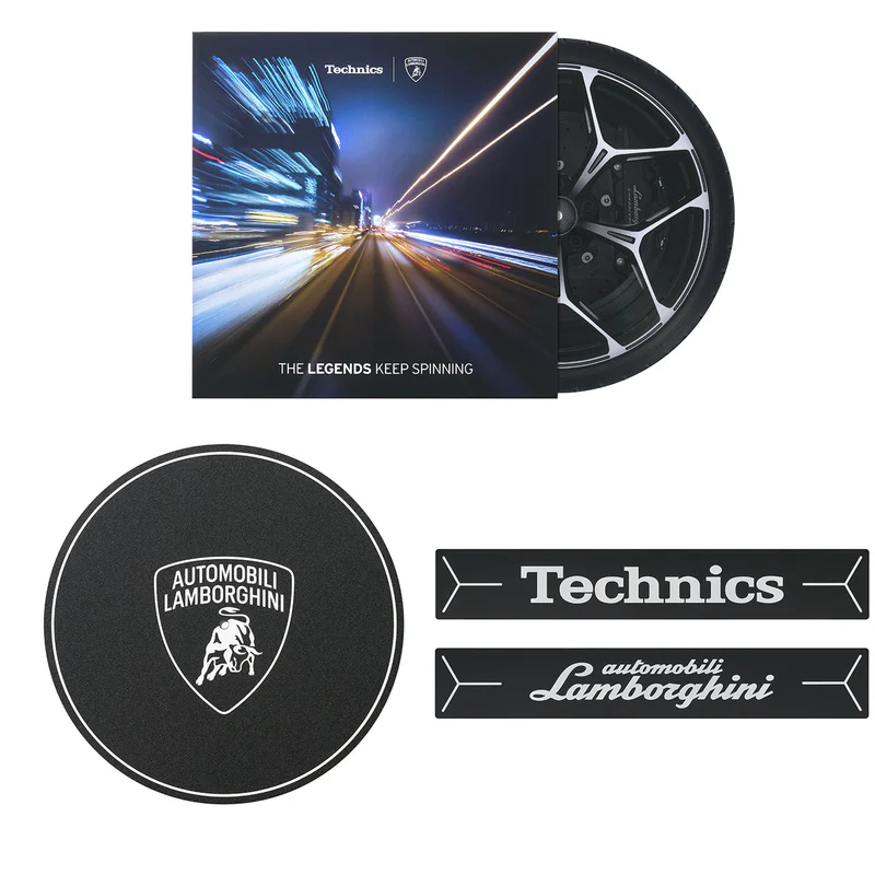 Technics SL-1200M7BPY MK7 Lamborghini Yellow with Lp and Slipmat Technics SL-1200M7BPY MK7 Lamborghini Yellow with Lp and Slipmat