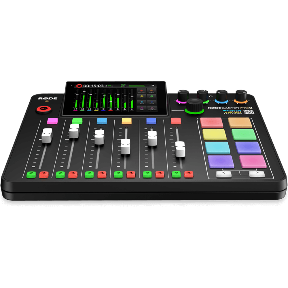 RODE Rodecaster Pro II Production Bundle with NTH-100 Headphones