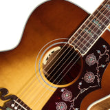 Gibson Custom Shop SJ-200 Elegant Koa Acoustic Electric Guitar - Honey Burst