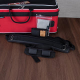 Marcus Bonna Custom Double Case for Piston Trumpets - Red / Black, Carbon Fiber Shell