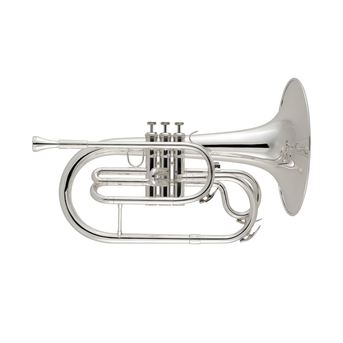 King KMP411S Performance Marching Mellophone - Silver-Plated