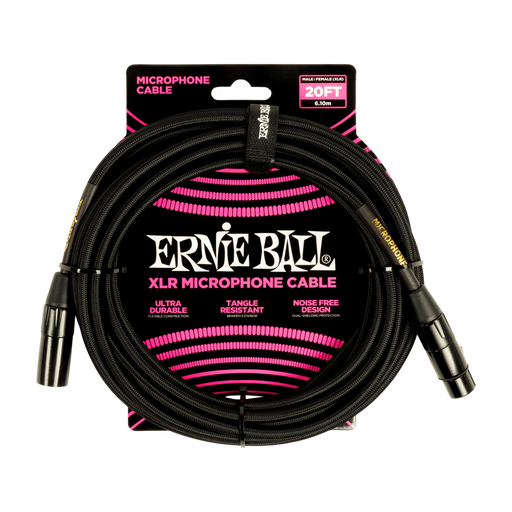 Ernie Ball P06392 Braided Microphone Cable - 20-Foot