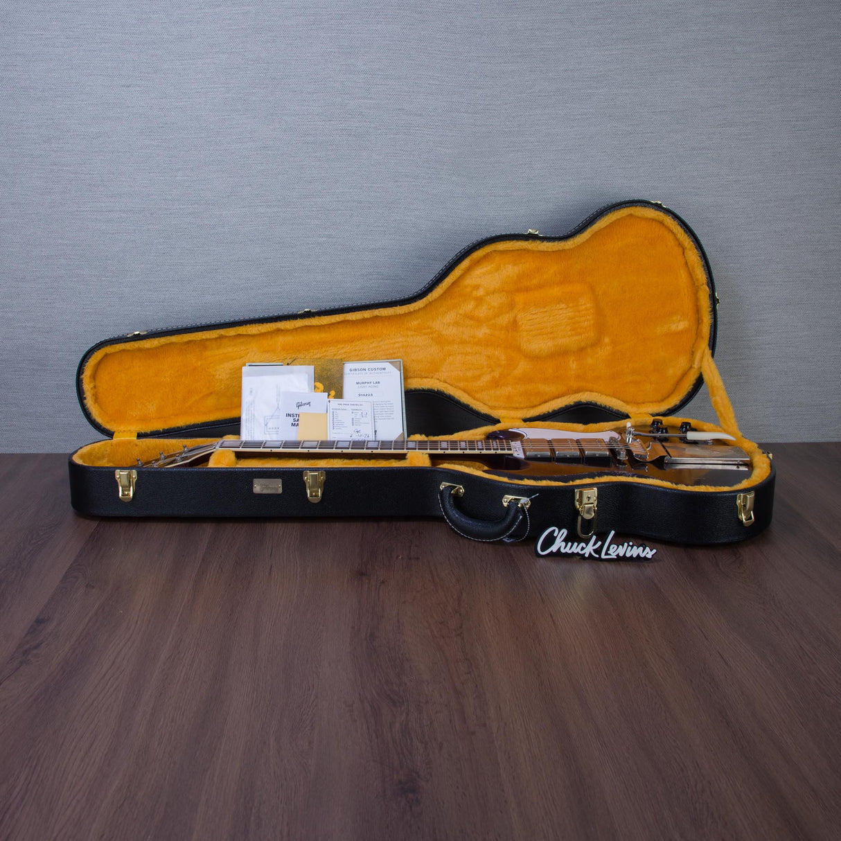 Gibson Custom Shop Murphy Lab 63' SG Custom 3-Pickup Maestro Electric Guitar - Light Aged Brunswick Wild Berry - #505223