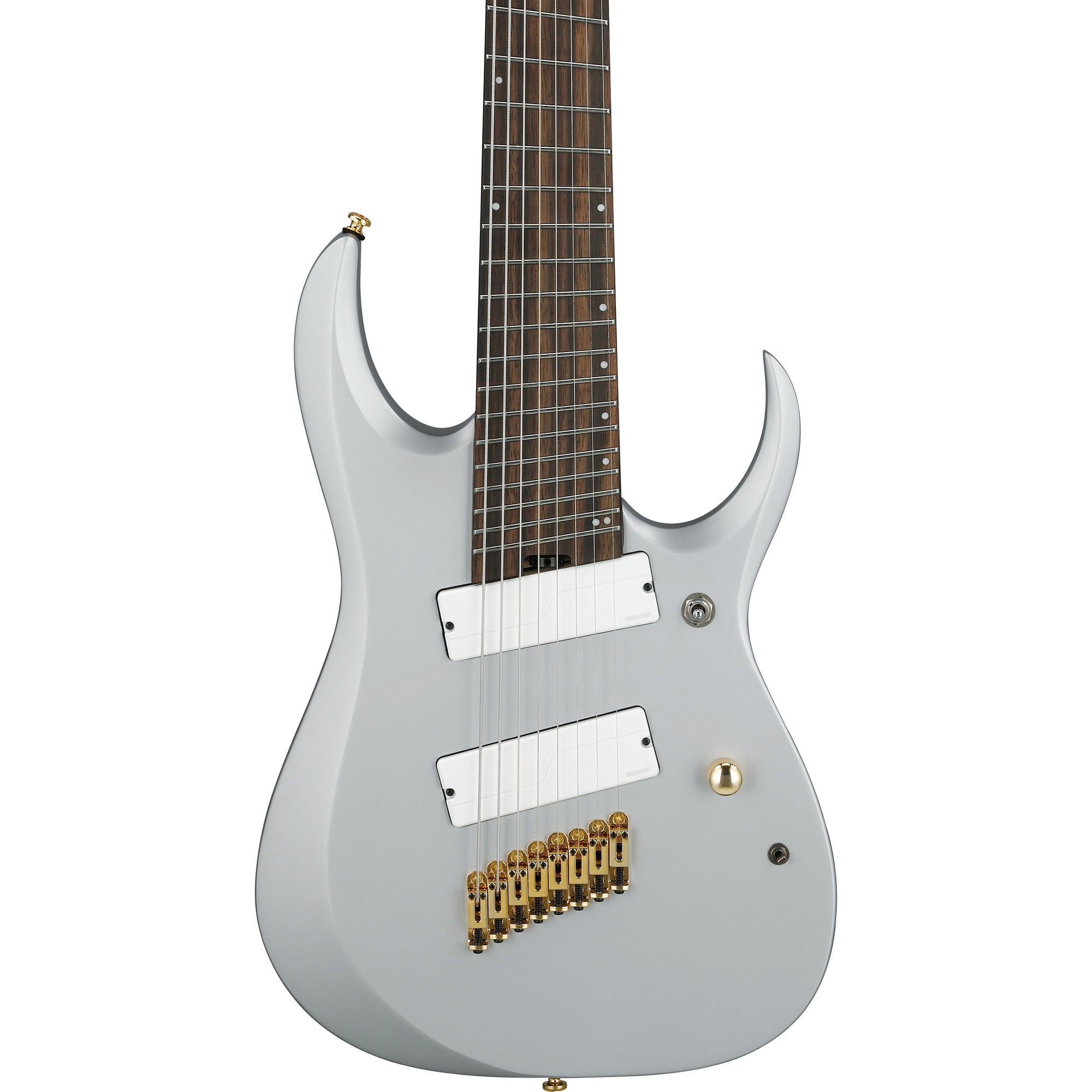 シルバー エレキギター Ibanez RGD Axe Design Lab RGDMS8 Multi-Scale 8-String Electric