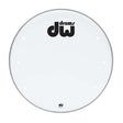DW 22-Inch Smooth White Vented Bass Drum Head